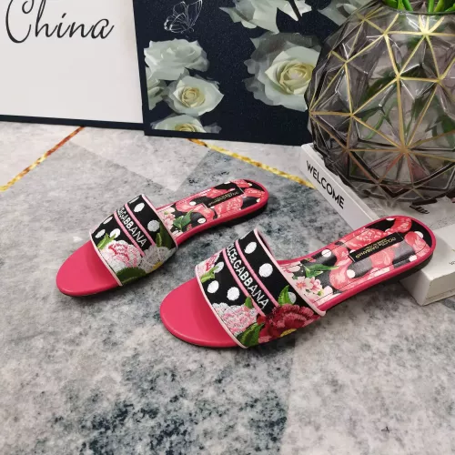 Wholesale Dolce &amp; Gabbana D&amp;G Slippers For Women #1374250 $125.00 USD, Wholesale Quality Replica Dolce &amp; Gabbana D&amp;G Slippers