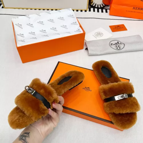 Replica Hermes Slippers For Women #1374260 $96.00 USD for Wholesale