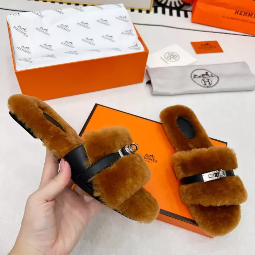 Replica Hermes Slippers For Women #1374260 $96.00 USD for Wholesale