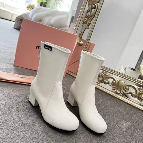 Wholesale MIU MIU Boots For Women #1374297 $100.00 USD, Wholesale Quality Replica MIU MIU Boots