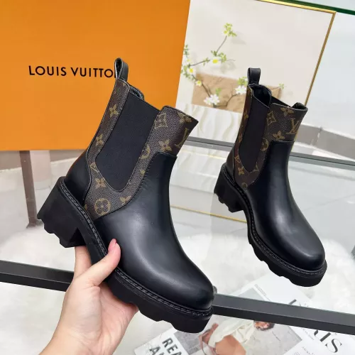 Wholesale Louis Vuitton Boots For Women #1374327 $98.00 USD, Wholesale Quality Replica Louis Vuitton Boots