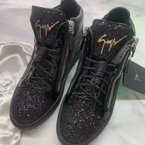 Replica Giuseppe Zanotti High Tops Shoes For Women #1374493 $98.00 USD for Wholesale