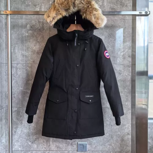 Wholesale Canada Goose Down Feather Coat Long Sleeved For Women #1374549 $205.00 USD, Wholesale Quality Replica Canada Goose Down Feather Coat