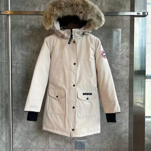 Wholesale Canada Goose Down Feather Coat Long Sleeved For Women #1374551 $205.00 USD, Wholesale Quality Replica Canada Goose Down Feather Coat