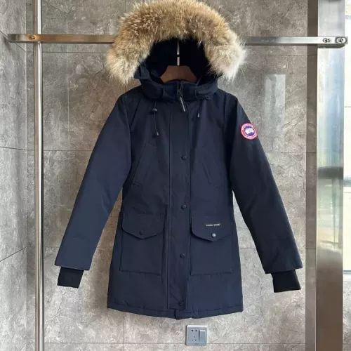 Wholesale Canada Goose Down Feather Coat Long Sleeved For Women #1374552 $205.00 USD, Wholesale Quality Replica Canada Goose Down Feather Coat
