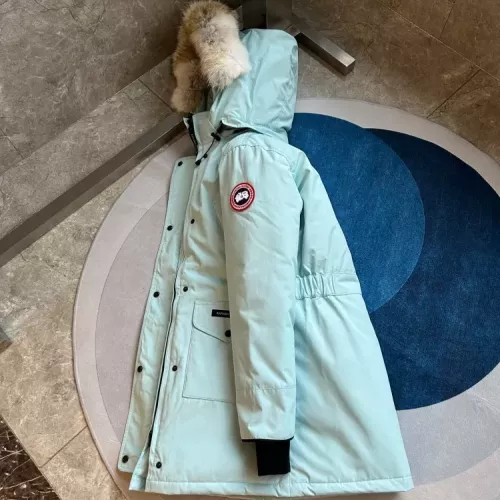Replica Canada Goose Down Feather Coat Long Sleeved For Women #1374553 $205.00 USD for Wholesale