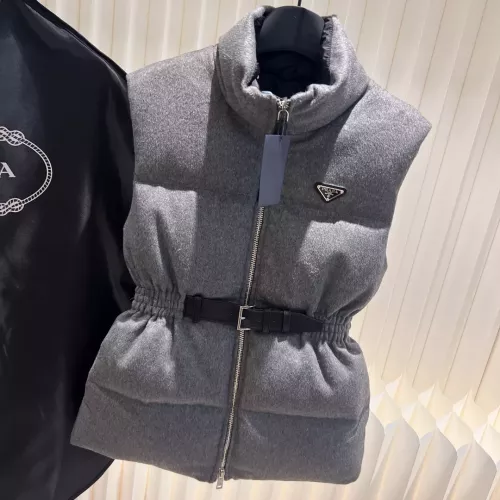 Wholesale Prada Down Feather Coat Sleeveless For Women #1374571 $170.00 USD, Wholesale Quality Replica Prada Down Feather Coat