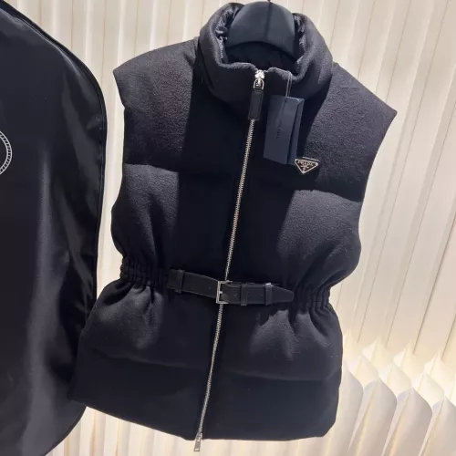 Wholesale Prada Down Feather Coat Sleeveless For Women #1374572 $170.00 USD, Wholesale Quality Replica Prada Down Feather Coat