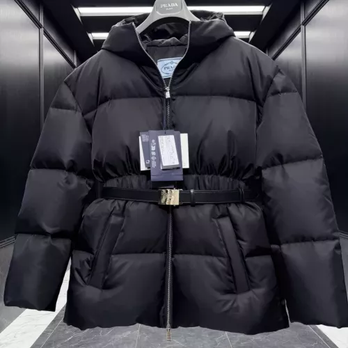 Wholesale Prada Down Feather Coat Long Sleeved For Women #1374575 $225.00 USD, Wholesale Quality Replica Prada Down Feather Coat