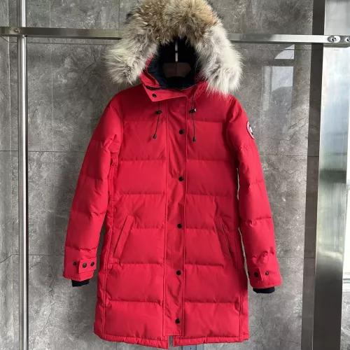 Wholesale Canada Goose Down Feather Coat Long Sleeved For Women #1374631 $160.00 USD, Wholesale Quality Replica Canada Goose Down Feather Coat