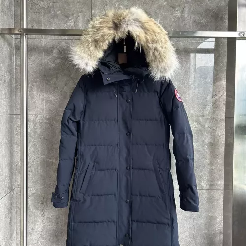 Wholesale Canada Goose Down Feather Coat Long Sleeved For Women #1374632 $160.00 USD, Wholesale Quality Replica Canada Goose Down Feather Coat