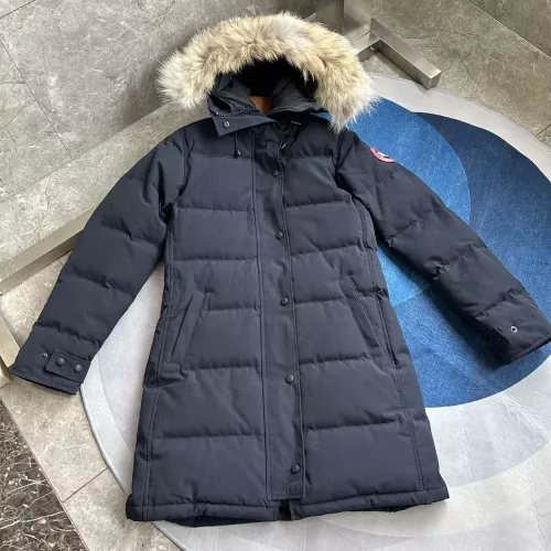 Replica Canada Goose Down Feather Coat Long Sleeved For Women #1374632 $160.00 USD for Wholesale