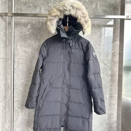 Wholesale Canada Goose Down Feather Coat Long Sleeved For Women #1374633 $160.00 USD, Wholesale Quality Replica Canada Goose Down Feather Coat