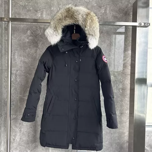 Wholesale Canada Goose Down Feather Coat Long Sleeved For Women #1374634 $160.00 USD, Wholesale Quality Replica Canada Goose Down Feather Coat