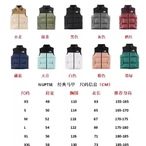 Replica The North Face Down Feather Coat Sleeveless For Unisex #1374685 $96.00 USD for Wholesale