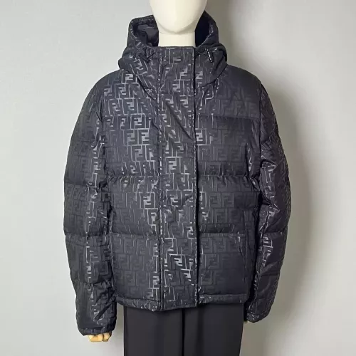 Replica Fendi Down Feather Coat Long Sleeved For Unisex #1374703 $170.00 USD for Wholesale