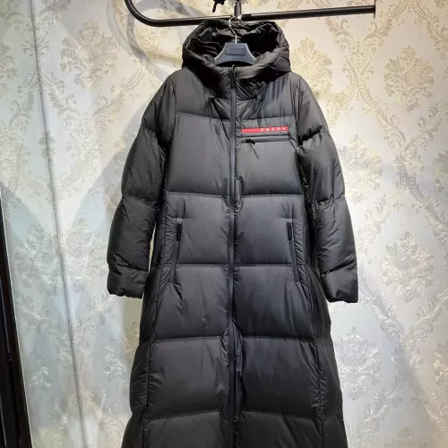 Wholesale Prada Down Feather Coat Long Sleeved For Women #1374726 $175.00 USD, Wholesale Quality Replica Prada Down Feather Coat