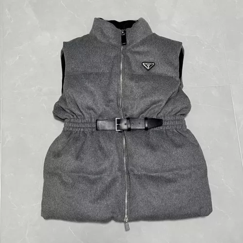Wholesale Prada Down Feather Coat Sleeveless For Women #1374766 $170.00 USD, Wholesale Quality Replica Prada Down Feather Coat