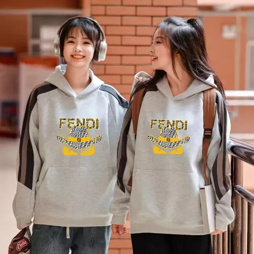 Replica Fendi Hoodies Long Sleeved For Men #1374838 $52.00 USD for Wholesale
