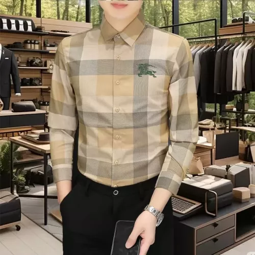 Wholesale Burberry Shirts Long Sleeved For Men #1374912 $56.00 USD, Wholesale Quality Replica Burberry Shirts