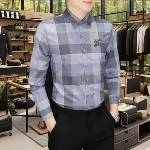 Wholesale Burberry Shirts Long Sleeved For Men #1374913 $56.00 USD, Wholesale Quality Replica Burberry Shirts