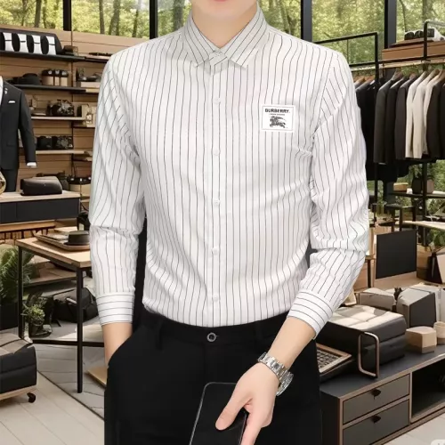 Wholesale Burberry Shirts Long Sleeved For Men #1374914 $56.00 USD, Wholesale Quality Replica Burberry Shirts
