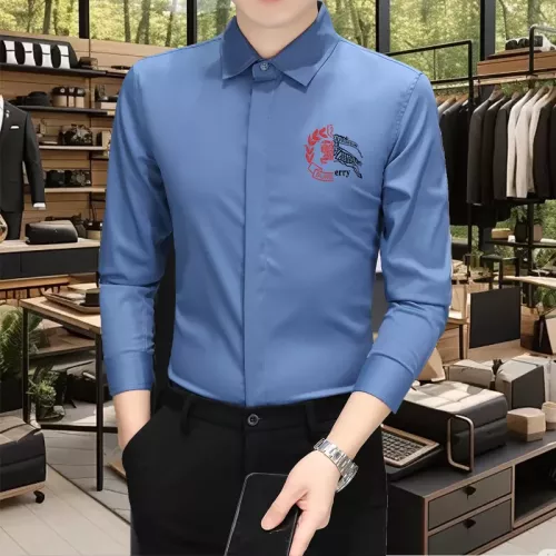 Wholesale Burberry Shirts Long Sleeved For Men #1374920 $56.00 USD, Wholesale Quality Replica Burberry Shirts
