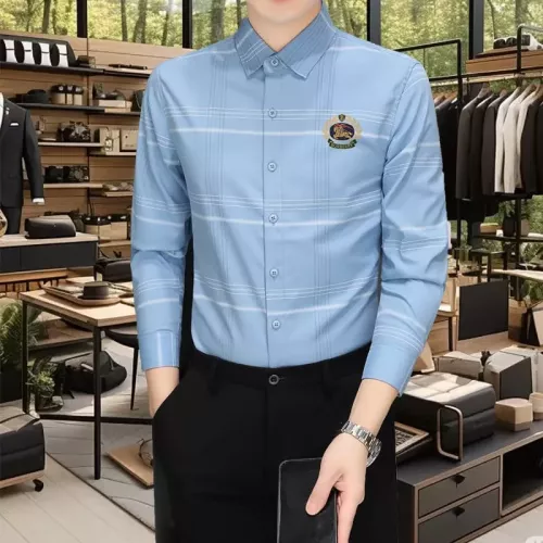 Wholesale Burberry Shirts Long Sleeved For Men #1374922 $56.00 USD, Wholesale Quality Replica Burberry Shirts