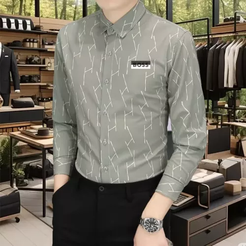 Replica Boss Shirts Long Sleeved For Men #1374926 $56.00 USD for Wholesale