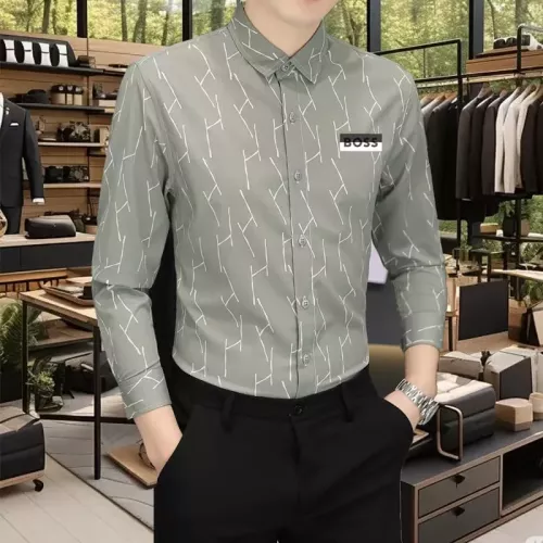 Replica Boss Shirts Long Sleeved For Men #1374926 $56.00 USD for Wholesale