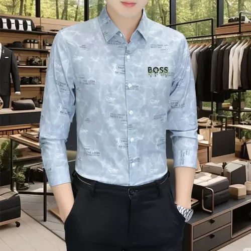 Wholesale Boss Shirts Long Sleeved For Men #1374927 $56.00 USD, Wholesale Quality Replica Boss Shirts