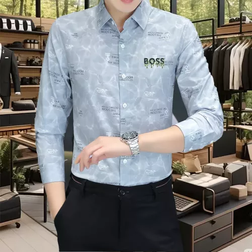 Replica Boss Shirts Long Sleeved For Men #1374927 $56.00 USD for Wholesale