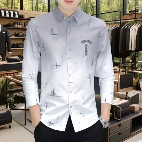 Wholesale Chrome Hearts Shirts Long Sleeved For Men #1374933 $56.00 USD, Wholesale Quality Replica Chrome Hearts Shirts