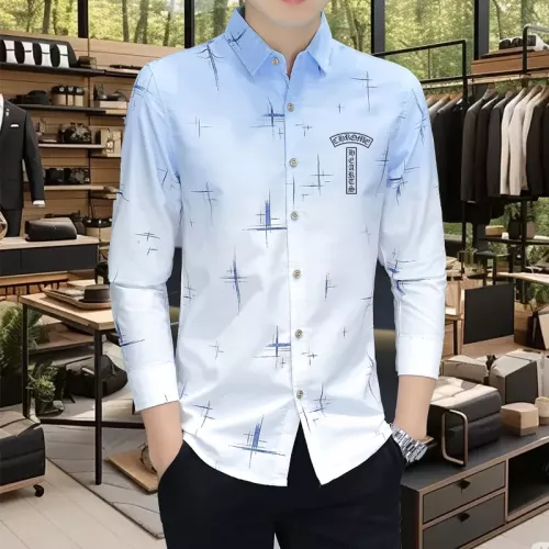 Wholesale Chrome Hearts Shirts Long Sleeved For Men #1374935 $56.00 USD, Wholesale Quality Replica Chrome Hearts Shirts