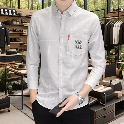 Wholesale Chrome Hearts Shirts Long Sleeved For Men #1374936 $56.00 USD, Wholesale Quality Replica Chrome Hearts Shirts