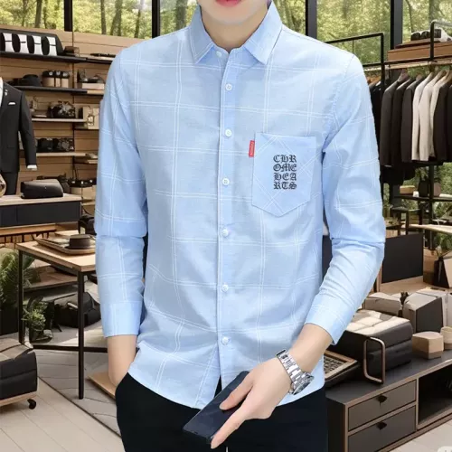 Wholesale Chrome Hearts Shirts Long Sleeved For Men #1374937 $56.00 USD, Wholesale Quality Replica Chrome Hearts Shirts