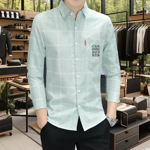 Wholesale Chrome Hearts Shirts Long Sleeved For Men #1374938 $56.00 USD, Wholesale Quality Replica Chrome Hearts Shirts