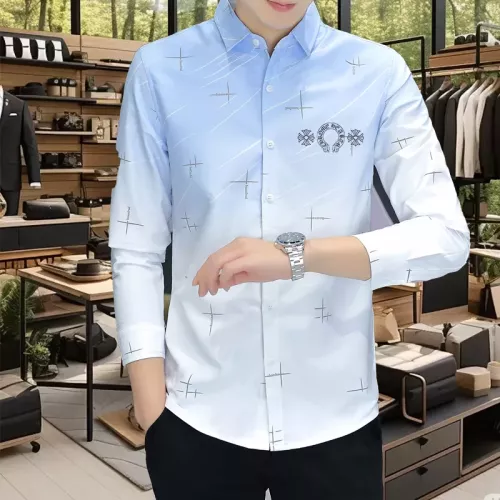 Replica Chrome Hearts Shirts Long Sleeved For Men #1374940 $56.00 USD for Wholesale