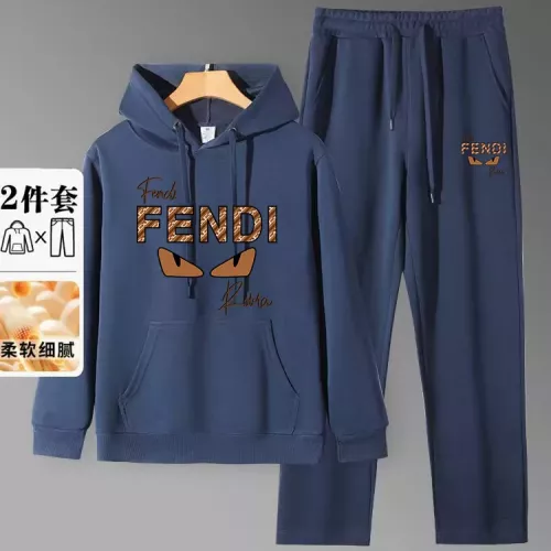 Wholesale Fendi Tracksuits Long Sleeved For Men #1375105 $80.00 USD, Wholesale Quality Replica Fendi Tracksuits