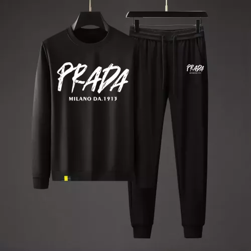 Wholesale Prada Tracksuits Long Sleeved For Men #1375134 $88.00 USD, Wholesale Quality Replica Prada Tracksuits