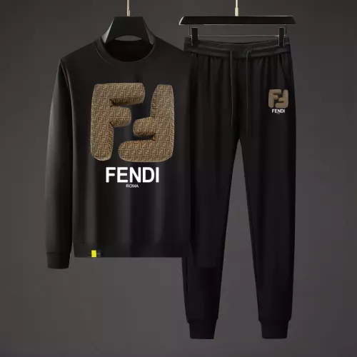 Wholesale Fendi Tracksuits Long Sleeved For Men #1375141 $88.00 USD, Wholesale Quality Replica Fendi Tracksuits