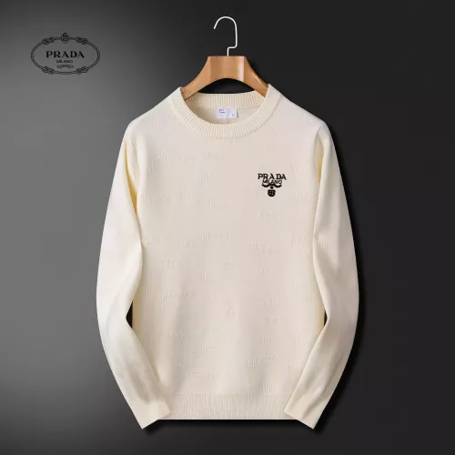 Wholesale Prada Sweaters Long Sleeved For Men #1375311 $52.00 USD, Wholesale Quality Replica Prada Sweaters