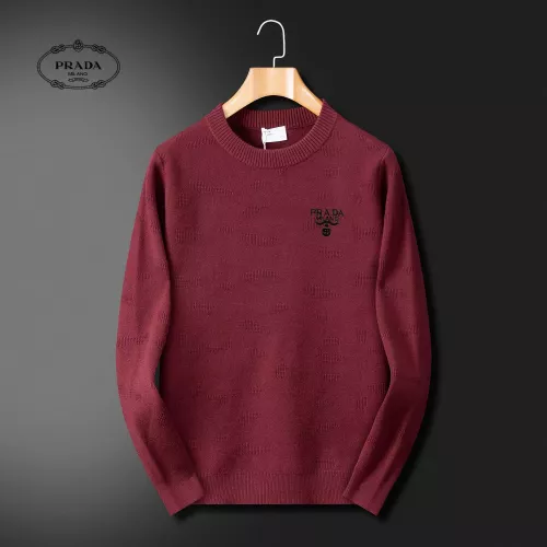 Wholesale Prada Sweaters Long Sleeved For Men #1375312 $52.00 USD, Wholesale Quality Replica Prada Sweaters