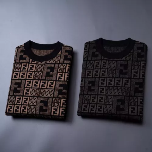 Replica Fendi Sweaters Long Sleeved For Men #1375498 $48.00 USD for Wholesale