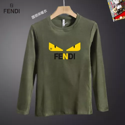 Wholesale Fendi T-Shirts Long Sleeved For Men #1375533 $40.00 USD, Wholesale Quality Replica Fendi T-Shirts