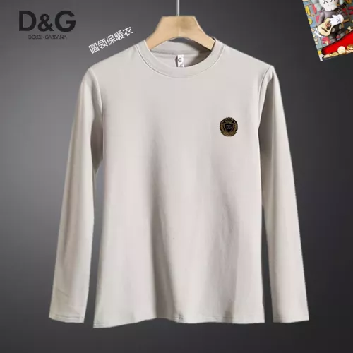 Wholesale Dolce &amp; Gabbana D&amp;G T-Shirts Long Sleeved For Men #1375551 $40.00 USD, Wholesale Quality Replica Dolce &amp; Gabbana D&amp;G T-Shirts