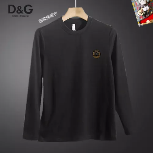 Wholesale Dolce &amp; Gabbana D&amp;G T-Shirts Long Sleeved For Men #1375554 $40.00 USD, Wholesale Quality Replica Dolce &amp; Gabbana D&amp;G T-Shirts