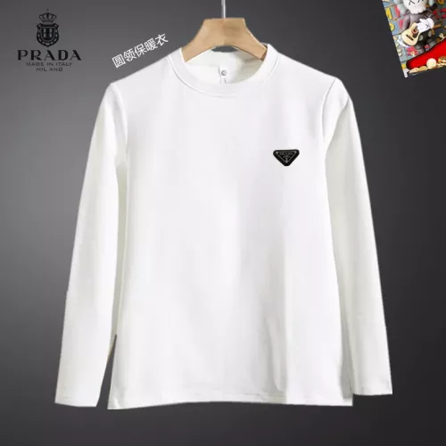 Wholesale Prada T-Shirts Long Sleeved For Men #1375560 $40.00 USD, Wholesale Quality Replica Prada T-Shirts