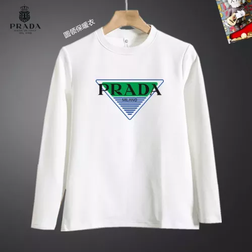 Wholesale Prada T-Shirts Long Sleeved For Men #1375580 $40.00 USD, Wholesale Quality Replica Prada T-Shirts