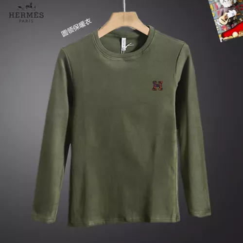 Wholesale Hermes T-Shirts Long Sleeved For Men #1375628 $40.00 USD, Wholesale Quality Replica Hermes T-Shirts